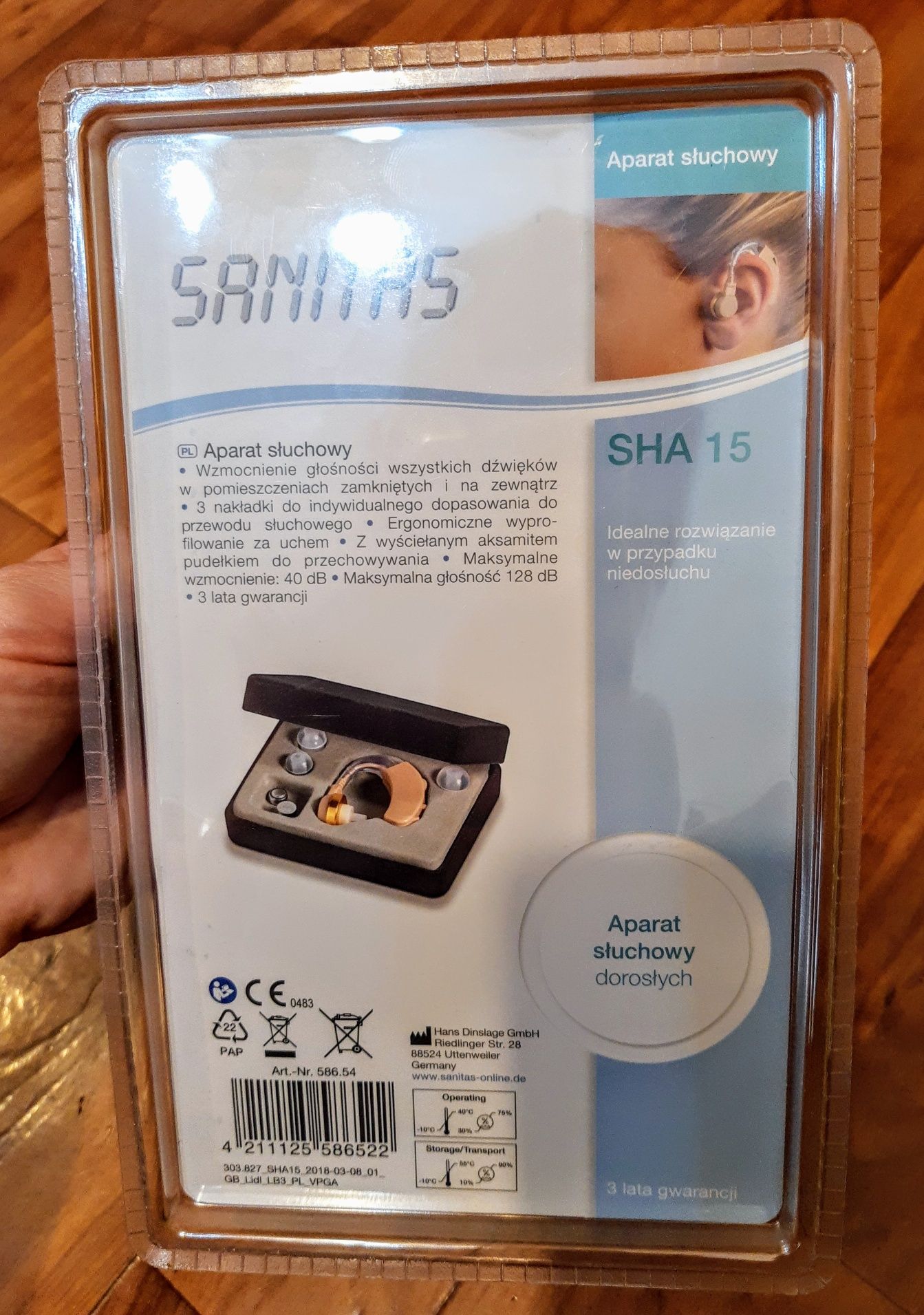 Слуховой аппарат Sanitas SHA 15