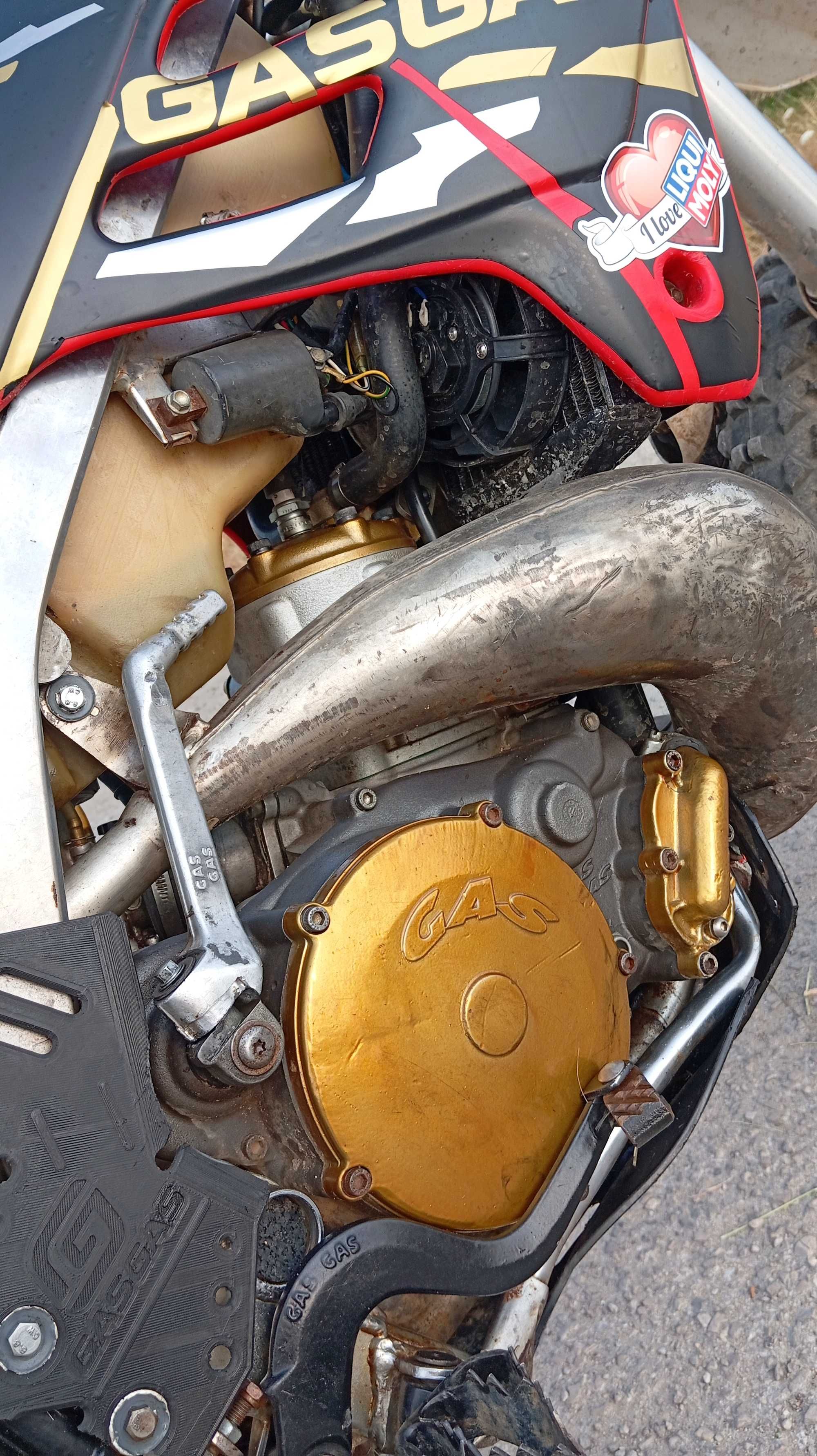 Troco Gasgas EC250 Chave Bateria e ventoinha