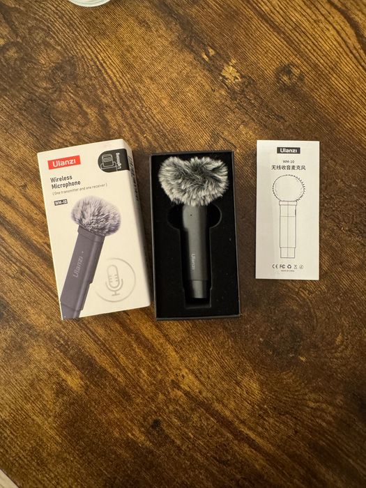 Mikrofon Ulanzi wm-10 bezprzewodowy, złącze lightning, nowy