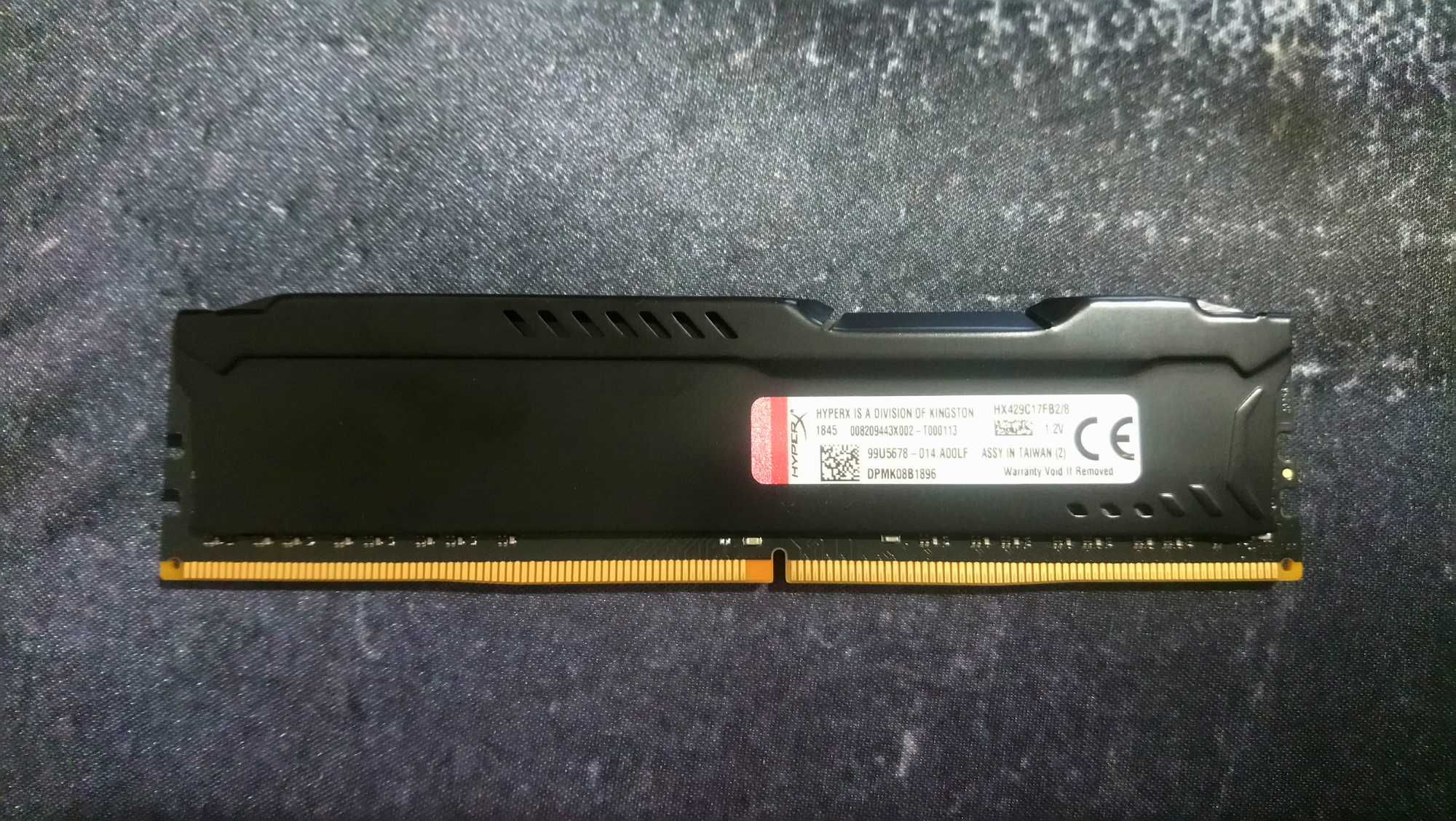 Оперативна пам'ять HyperX 8 GB DDR4 2933 MHz Fury Black