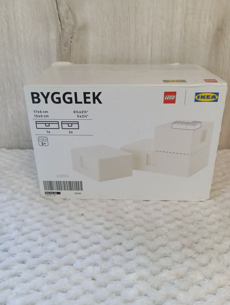 IKEA BYGGLEK LEGO Pudełko z pokrywką