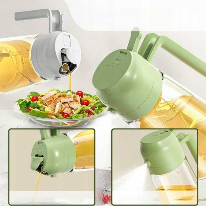 SPRYSKIWACZ SZKLANY do oliwy oleju octu dozownik w sprayu 420 ML