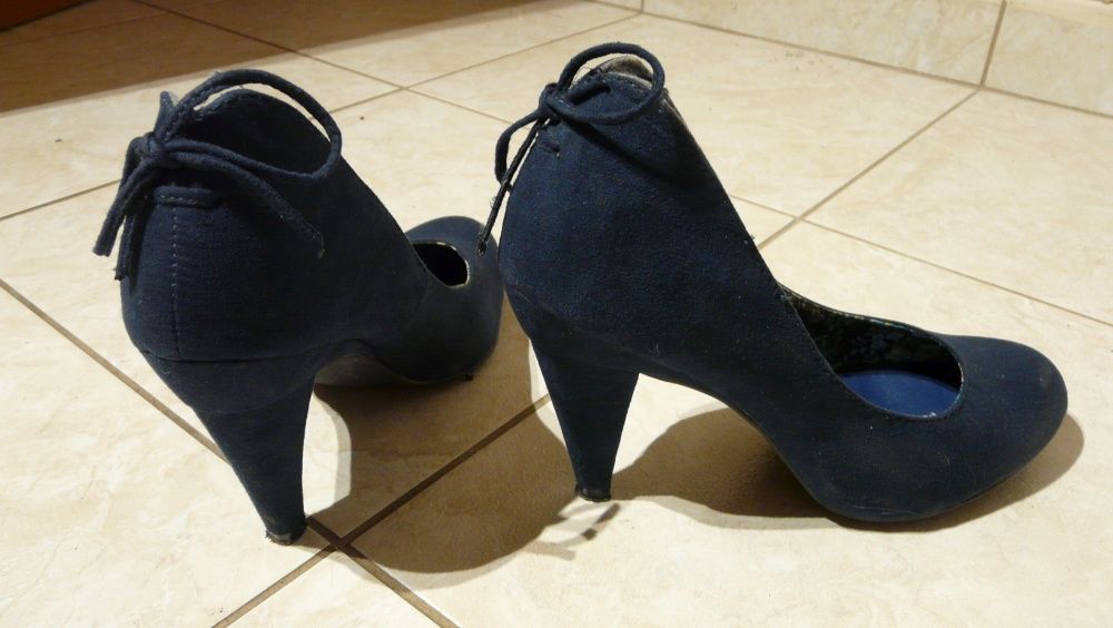 granatowe czółenka / buty r. 38