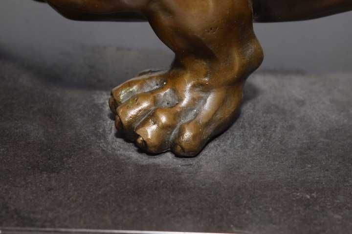 Przyczajona Puma - Pantera Gepard - Figura Rzeźba z Brązu - Prezent