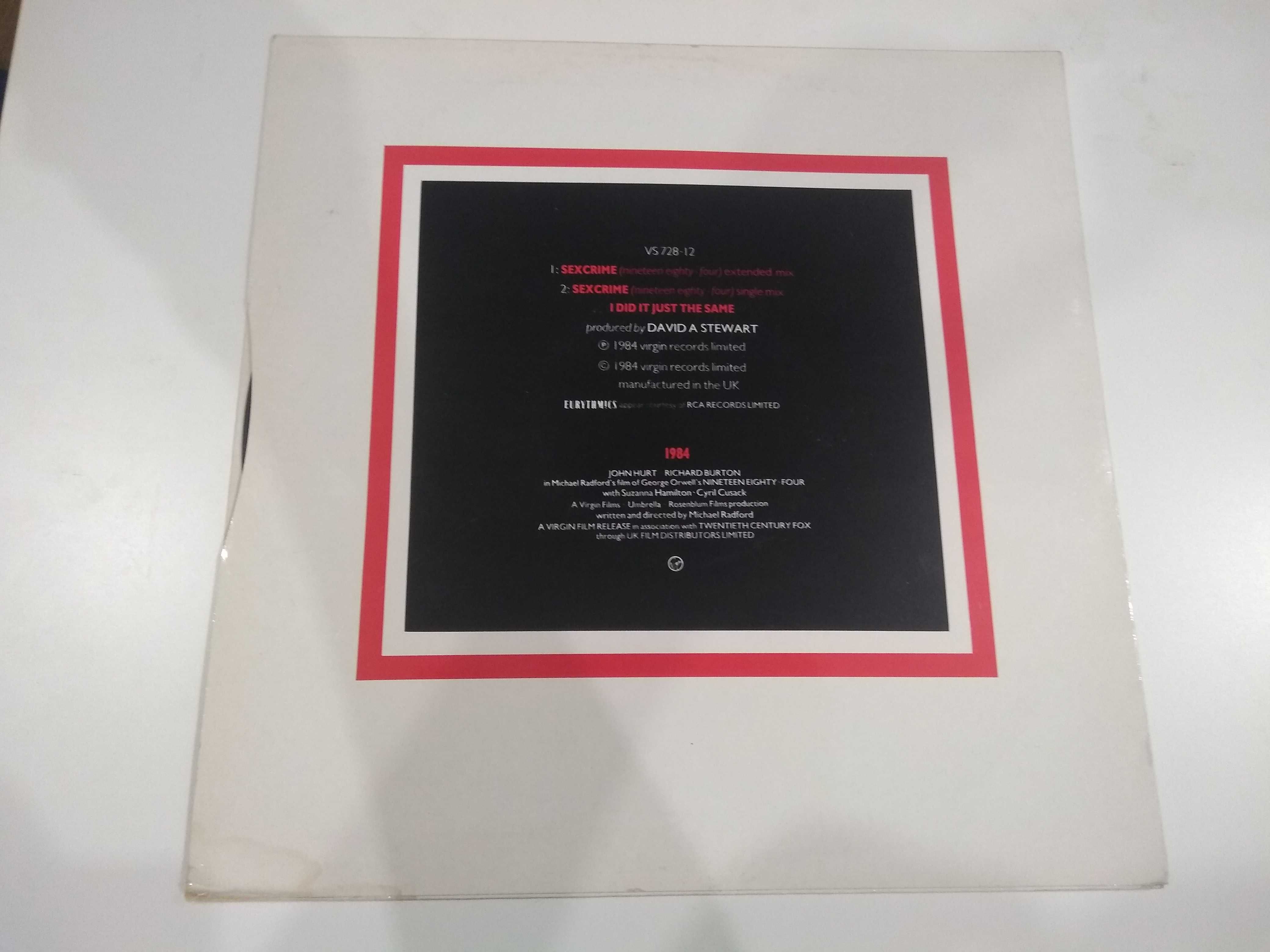 Dobra płyta - Eurythmics sexcrime 1984