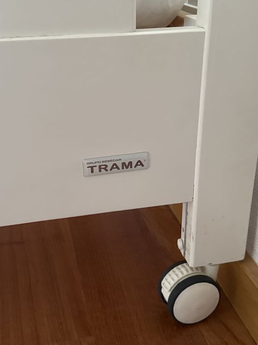 Berço Trama Branco c/ colchão