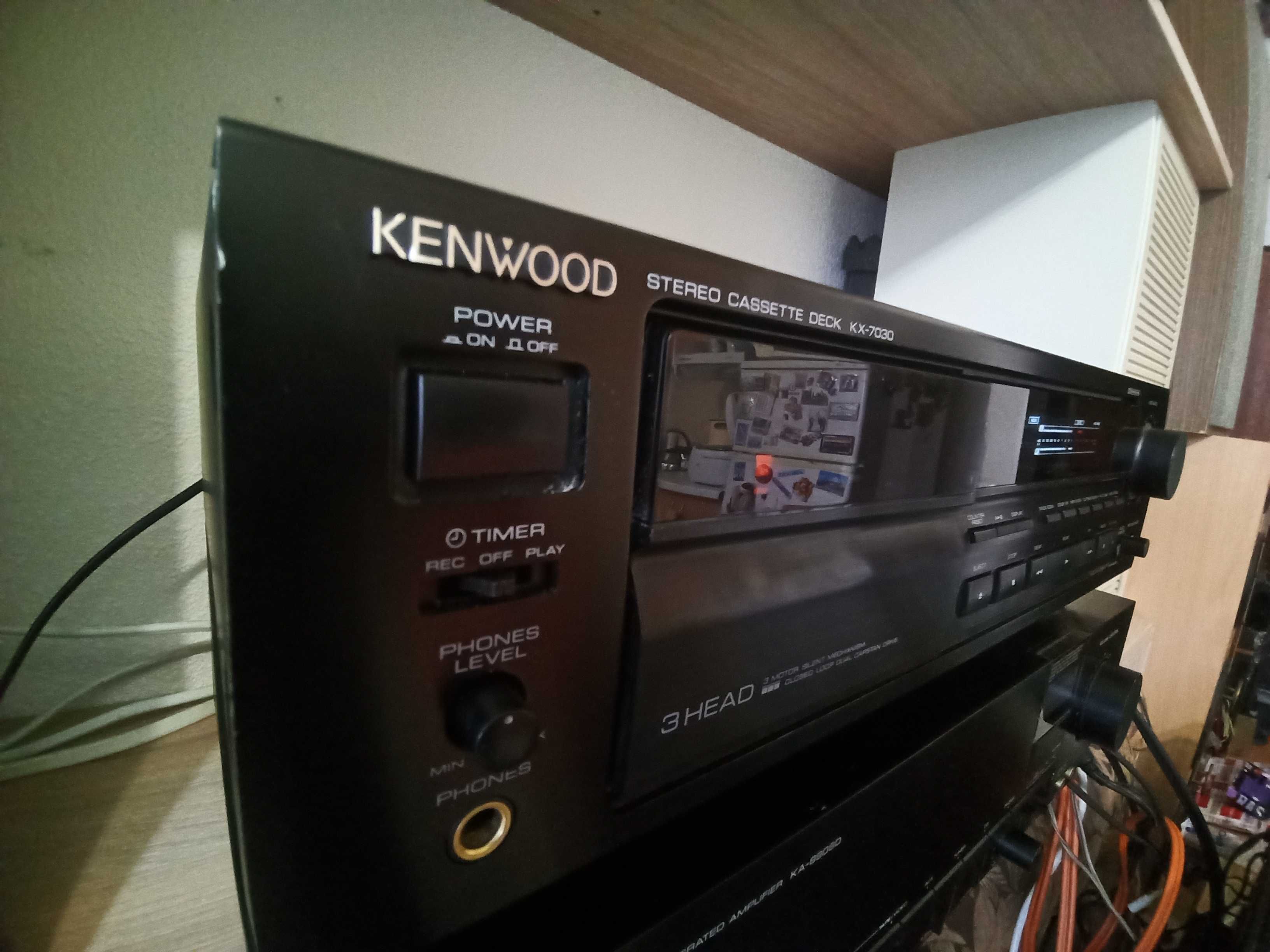 Kenwood KX-7030 касетна дека 3-Head 4-Motor