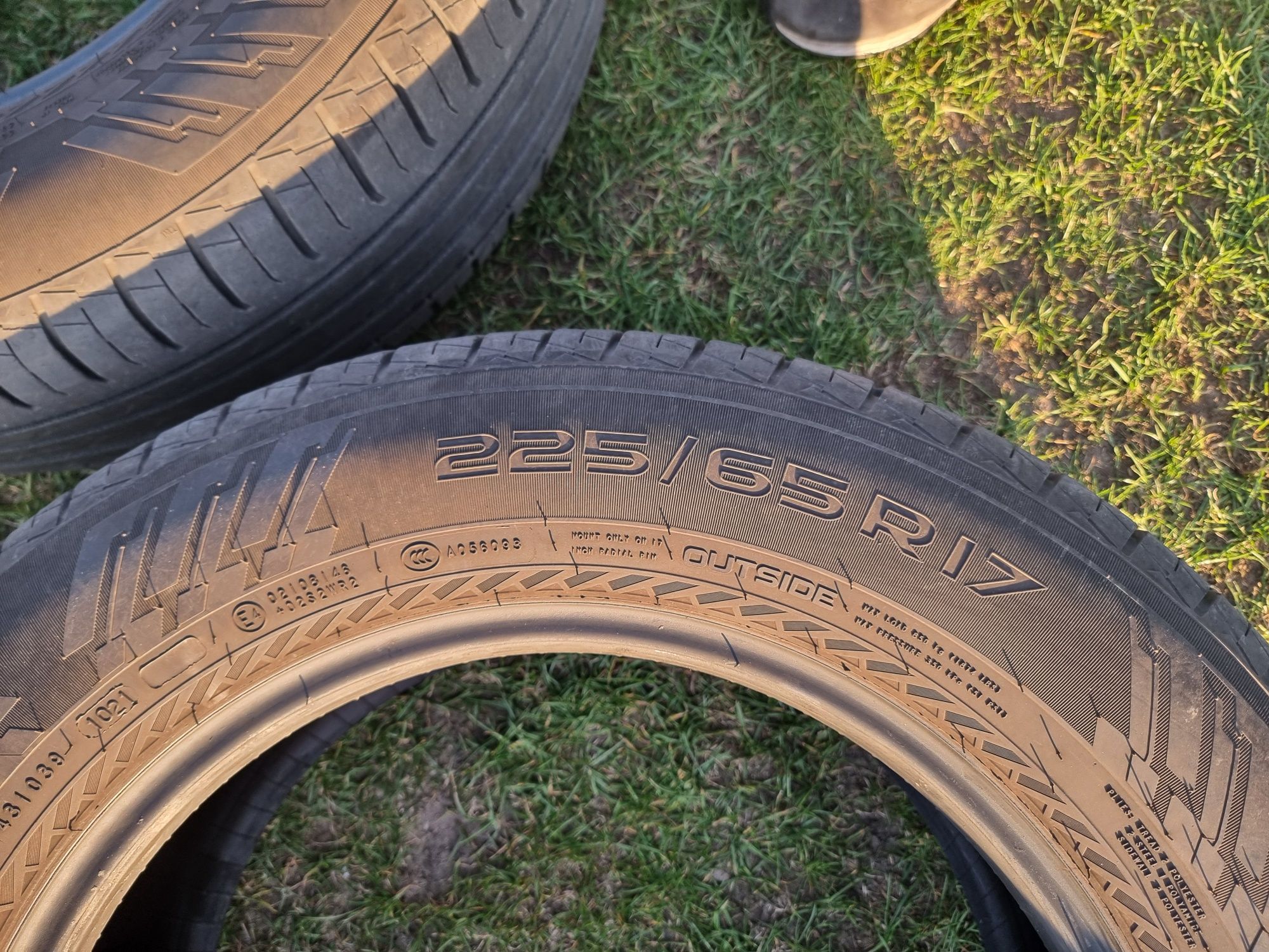 2 Opony lato SUV 225/65/17" NOKIAN 2021r Transport