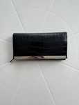 Nowy portfel damski River Island czarny zgrabny