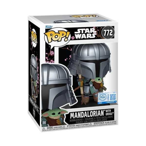 Funko pop- Mandalorian com o Bebê Yoda