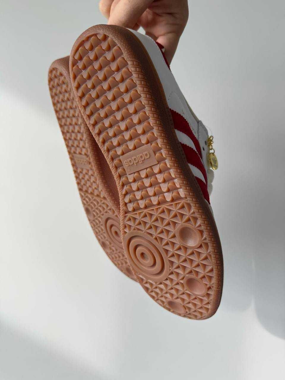 Жіночі кросівки Adidas Sporty & Rich білий з червоним 0717 НОВИНКА