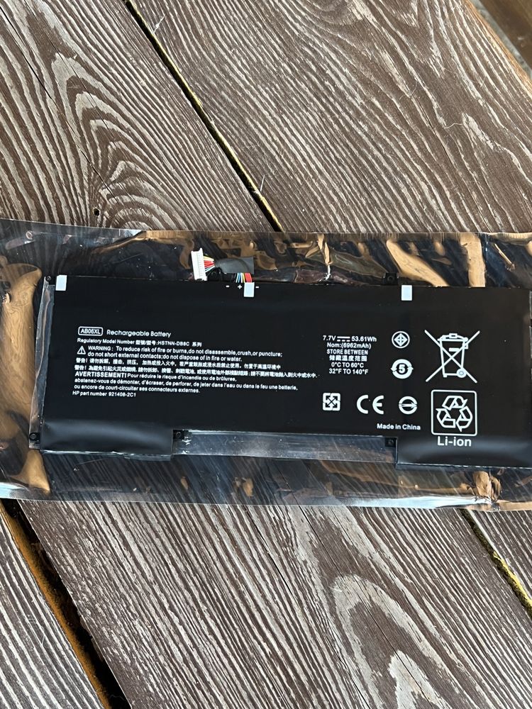 батарея для ноутбука HP AB06XL Envy 13-AD023TU 7.7V Black 3600mAh