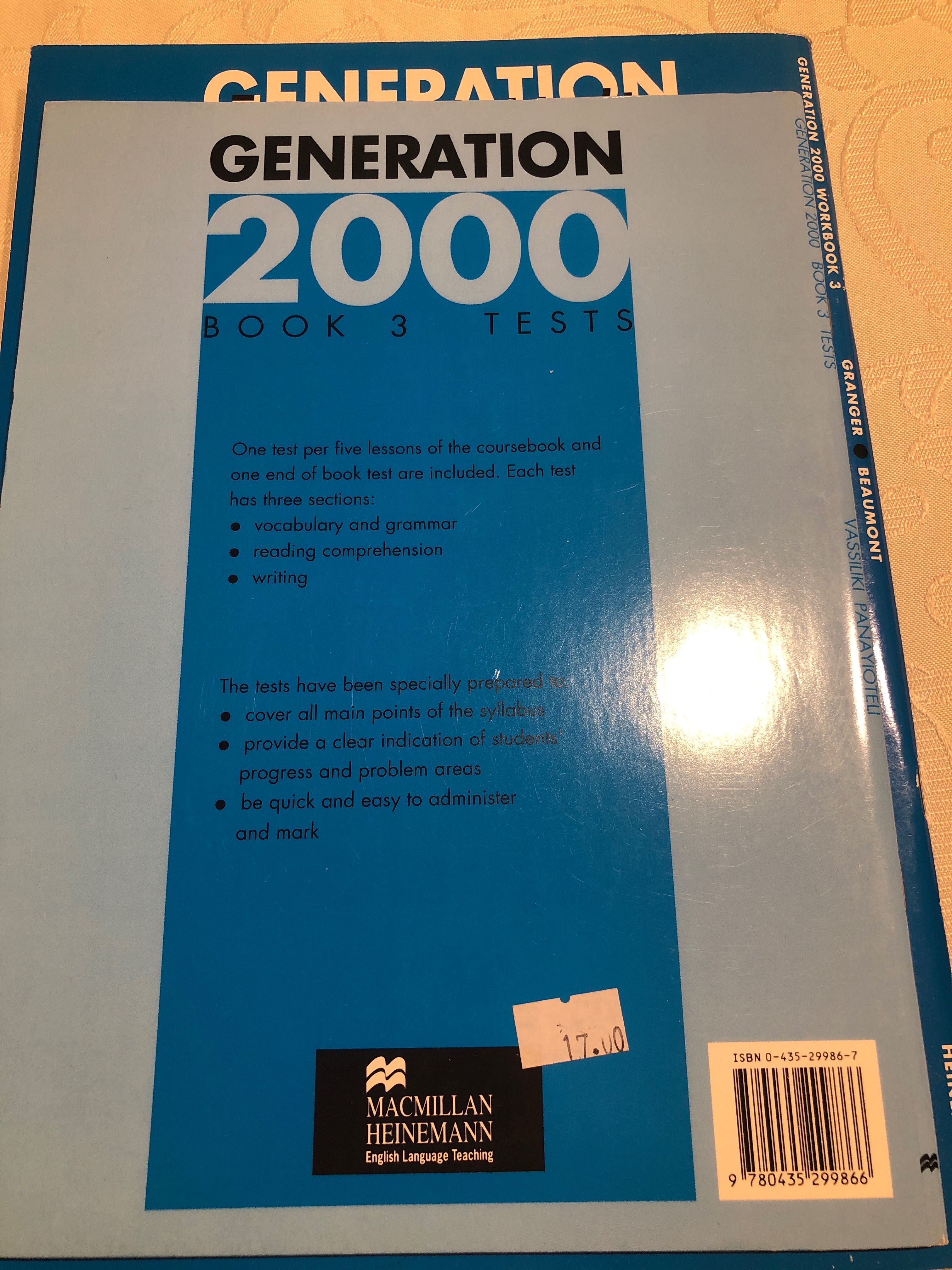 Generation 2000  3 SB, WB, Book 3 Tests + kasety