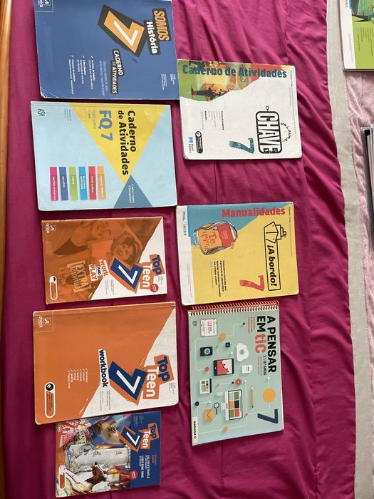 Cadernos de atividades 7 ano 8 ano 10 ano