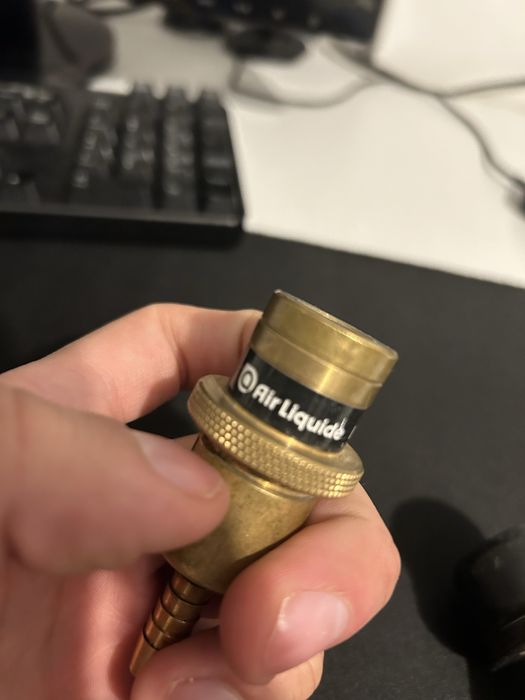 Encaixe rapido gas argon e formier