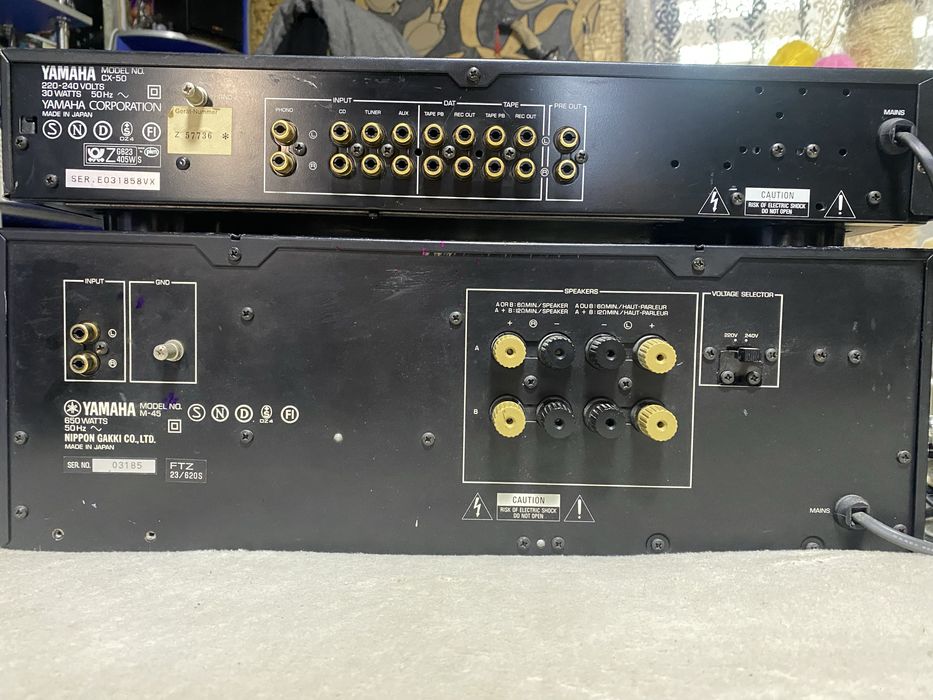 Продам попередній та кінцевий посилювачь Yamaha M-45,  пред СХ-50