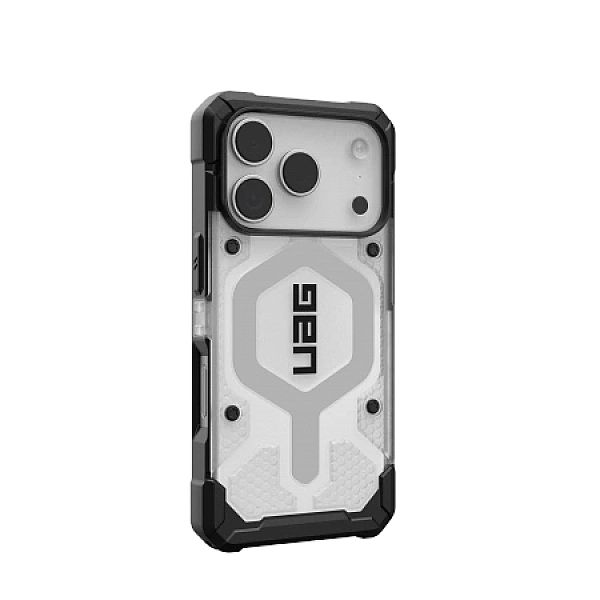 Etui UAG Pathfinder Clear MagSafe na iPhone 17 Pro - biało-szare