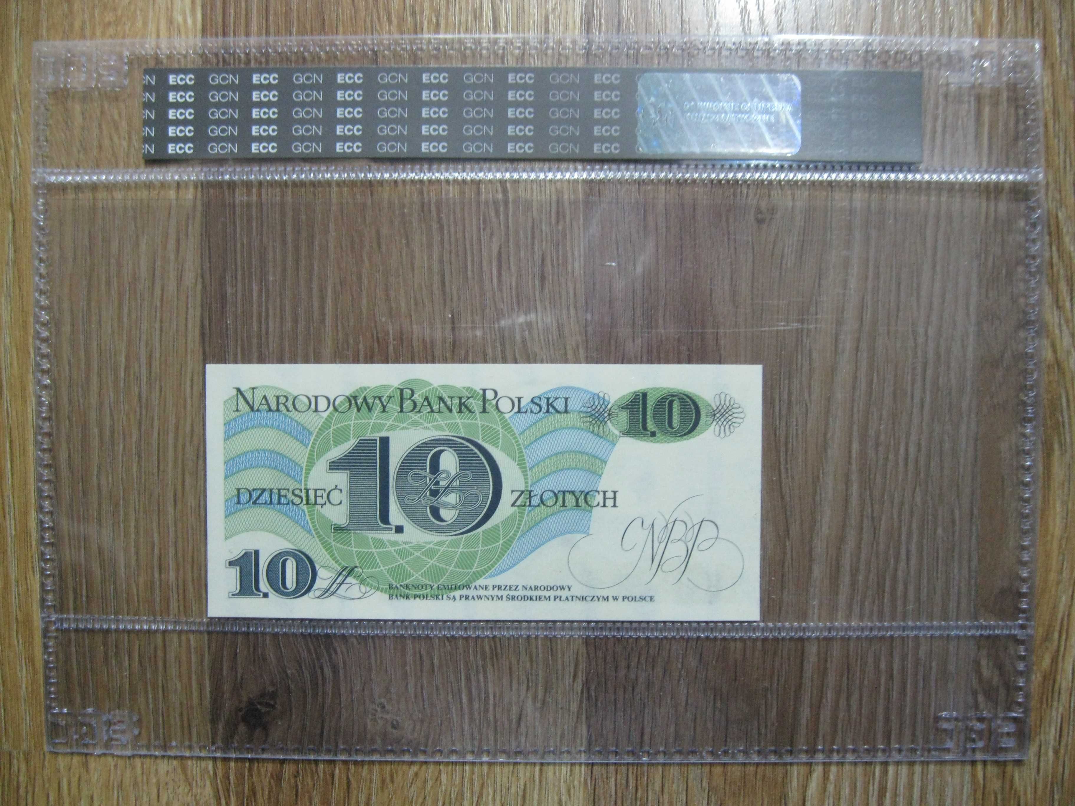 Banknot PRL 10 złotych 1982 rok seria H Józef Bem grading GCN 68