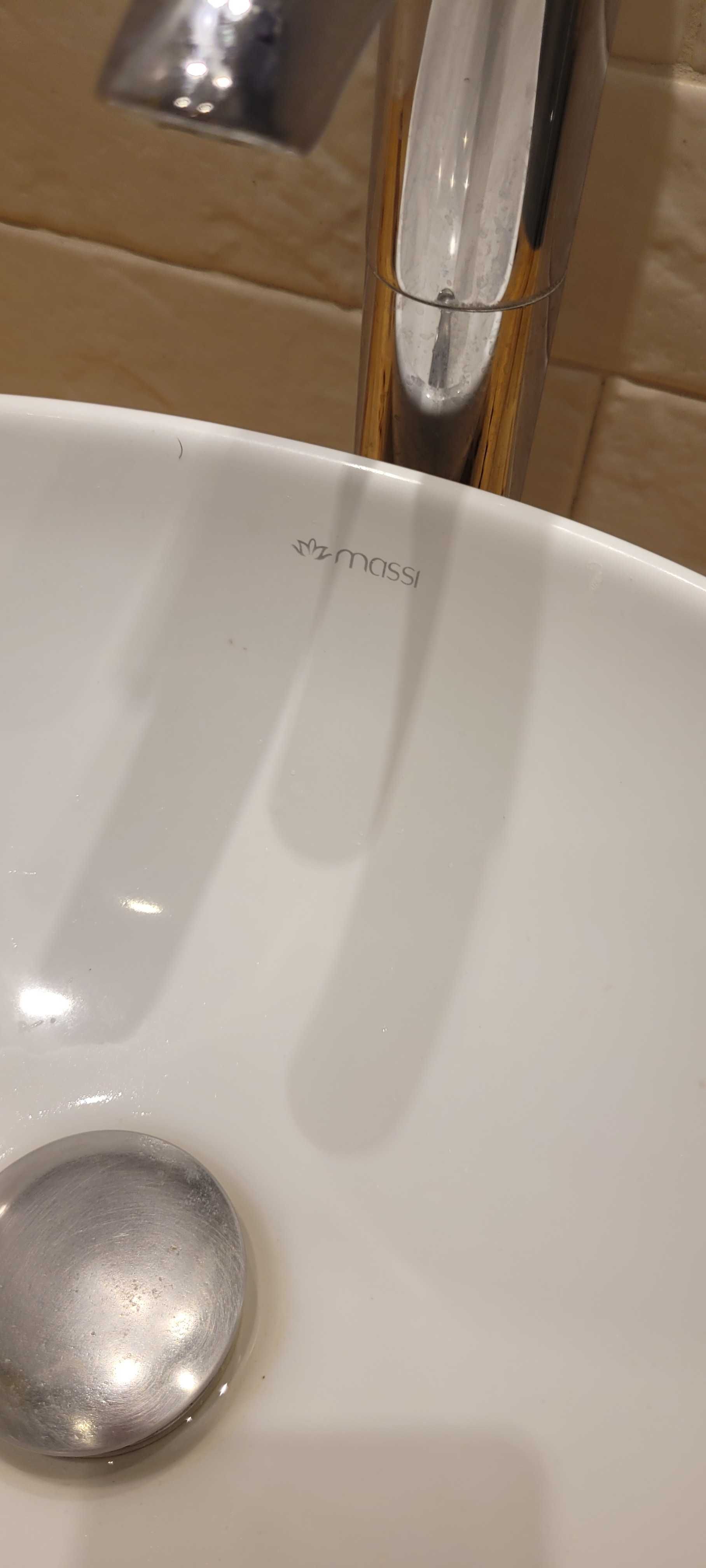 umywalka Massi nablatowa  i bateria Kludi stojąca