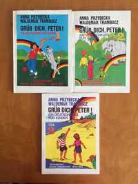 Trzy książki do nauki jęz niemieckiego - dla dzieci w formie KOMIKSU