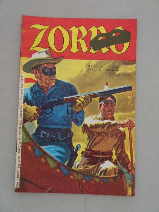 Livro EBAL Zorro nº 67 (1ª série)
