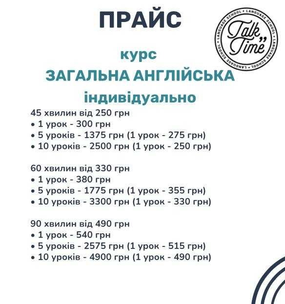 Репетитор англійської мови (+підготовка до НМТ)