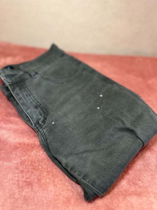 Джинси завужені графітові, чорні Mohito