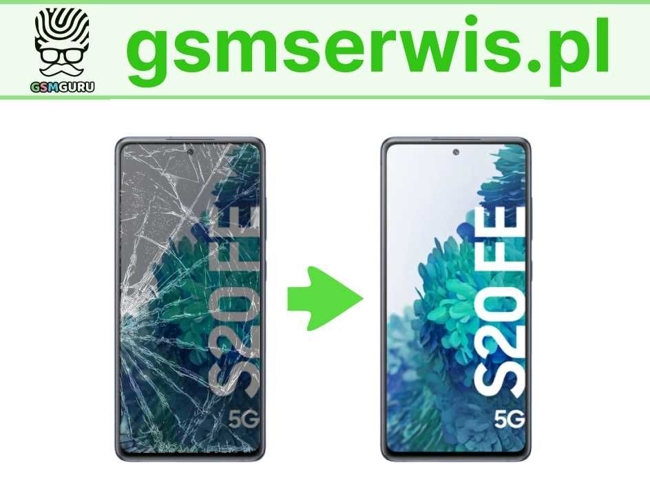 Szybka wyświetlacza do SAMSUNG S20 FE Wymiana Naprawa GRATIS