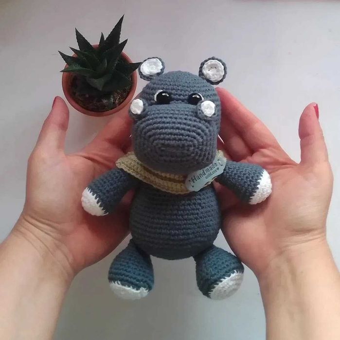 Amigurumi hipopótamo
