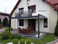 Pergola tarasowa 300x500 Aluminiowa konstrukcja 10 tkanin napęd Somfy