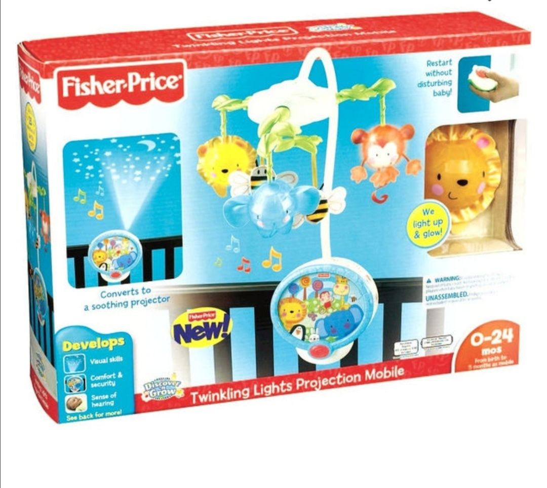 Karuzela z projektorem i pilotem , Fisher Price, stan bdb