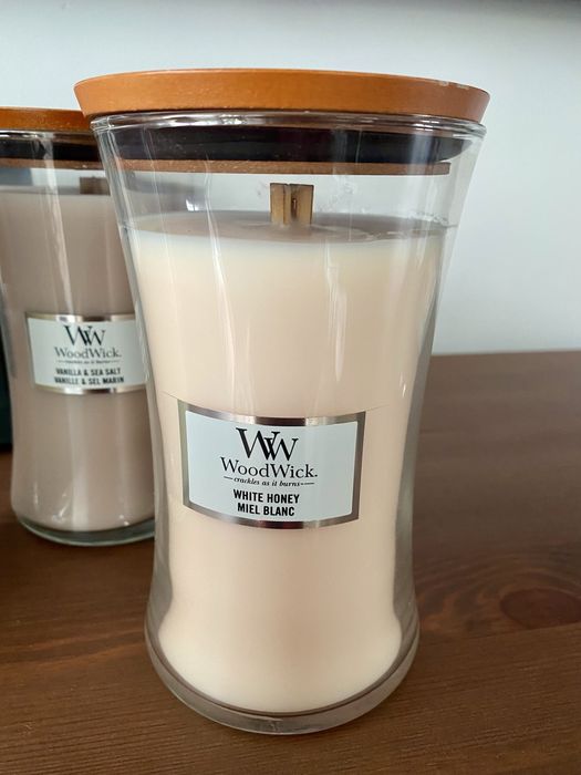 Zestaw 3 dużych świec Woodwick  609 gram