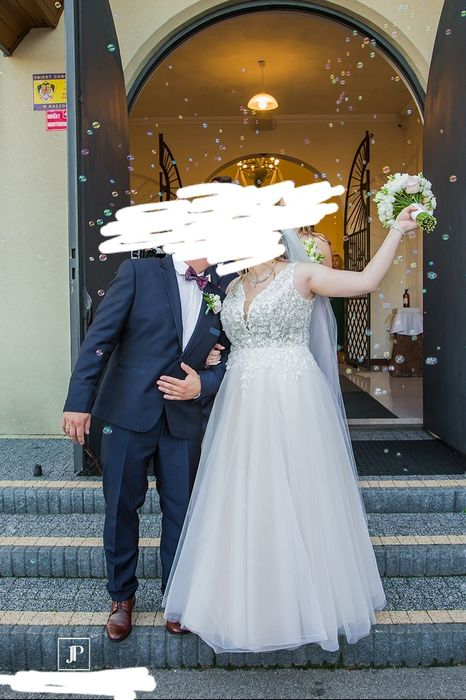 Suknia ślubna koronka tiul