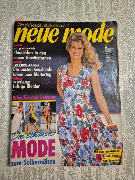 Neue Mode 5/1989 dzieci trendy modele
