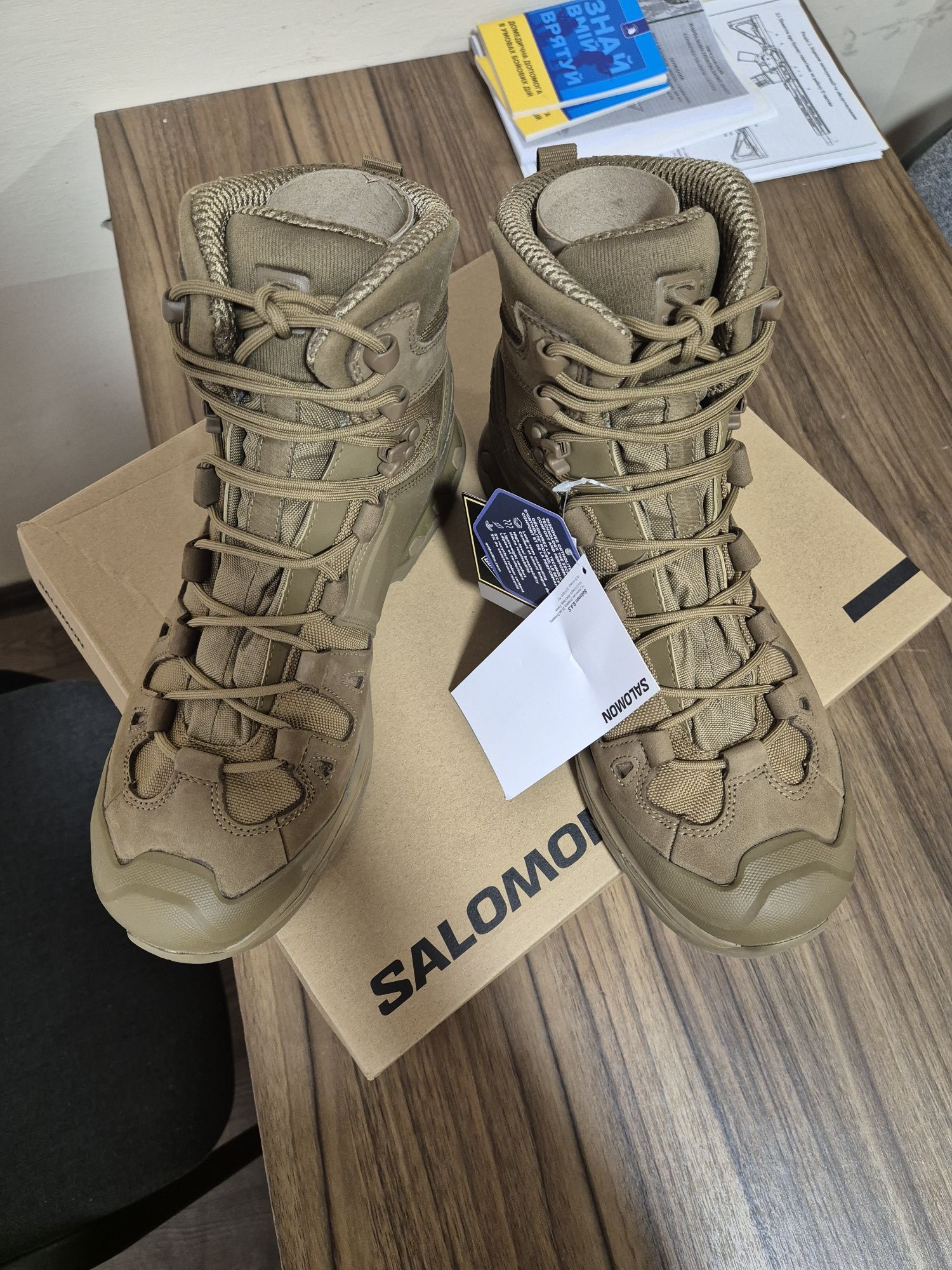 Черевики тактичні Salomon Quest 4D GTX Ботинки Берці 41, 1/3. 26 см