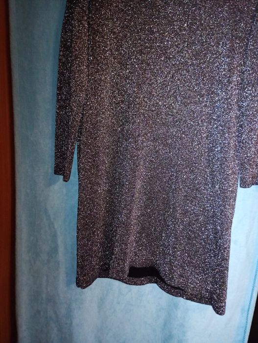 Czarno-srebrna tunika