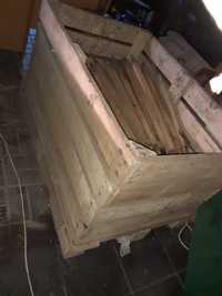 Skrzynia drewniana solidna 115x75x70