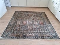 Niespotykany ręcznie tkany wełniany dywan Indo Ghoum 200x200cm nr1522