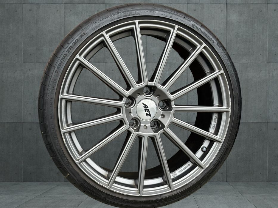 Koła Felgi 5x120 R20 AEZ Steam opony letnie 245/30R20 Continental