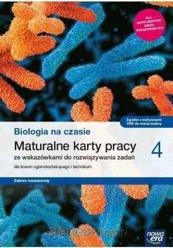Biologia na czasie 4 PODST 2024 Karty Pracy + Podręcznik Rozszerzony