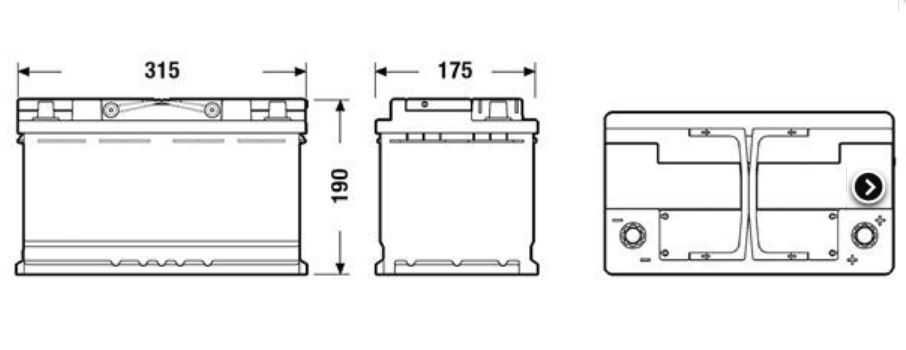 Akumulator EXIDE EK800 80Ah 800A Start-Stop dostawa MONTAŻ