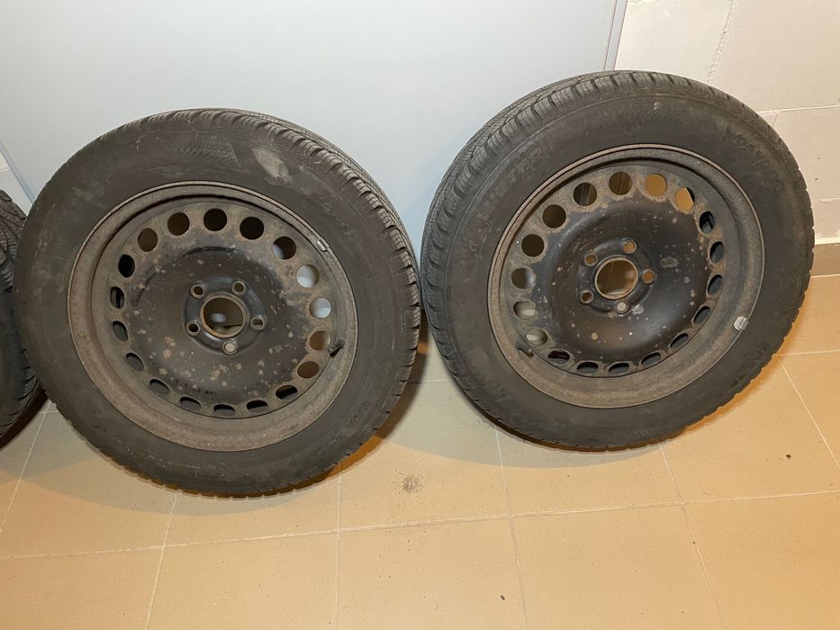 Koła felgi Opel 5x110 16 cali 6,5 J , opony 205/55/16 zimowe ,Vectra C