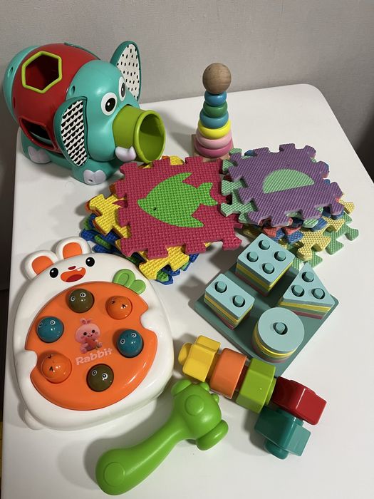 Пазли дитячі вкладиші сортер розвиваючі іграшки