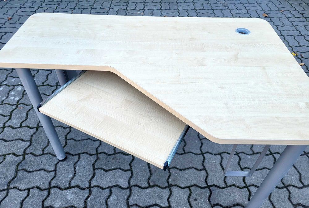 Duże Biurko narożne, z szufladą 120cm