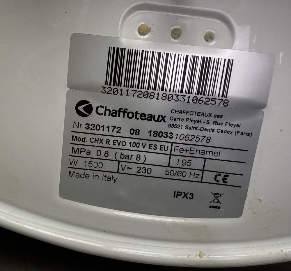 Termoacumulador Chaffoteaux 100L