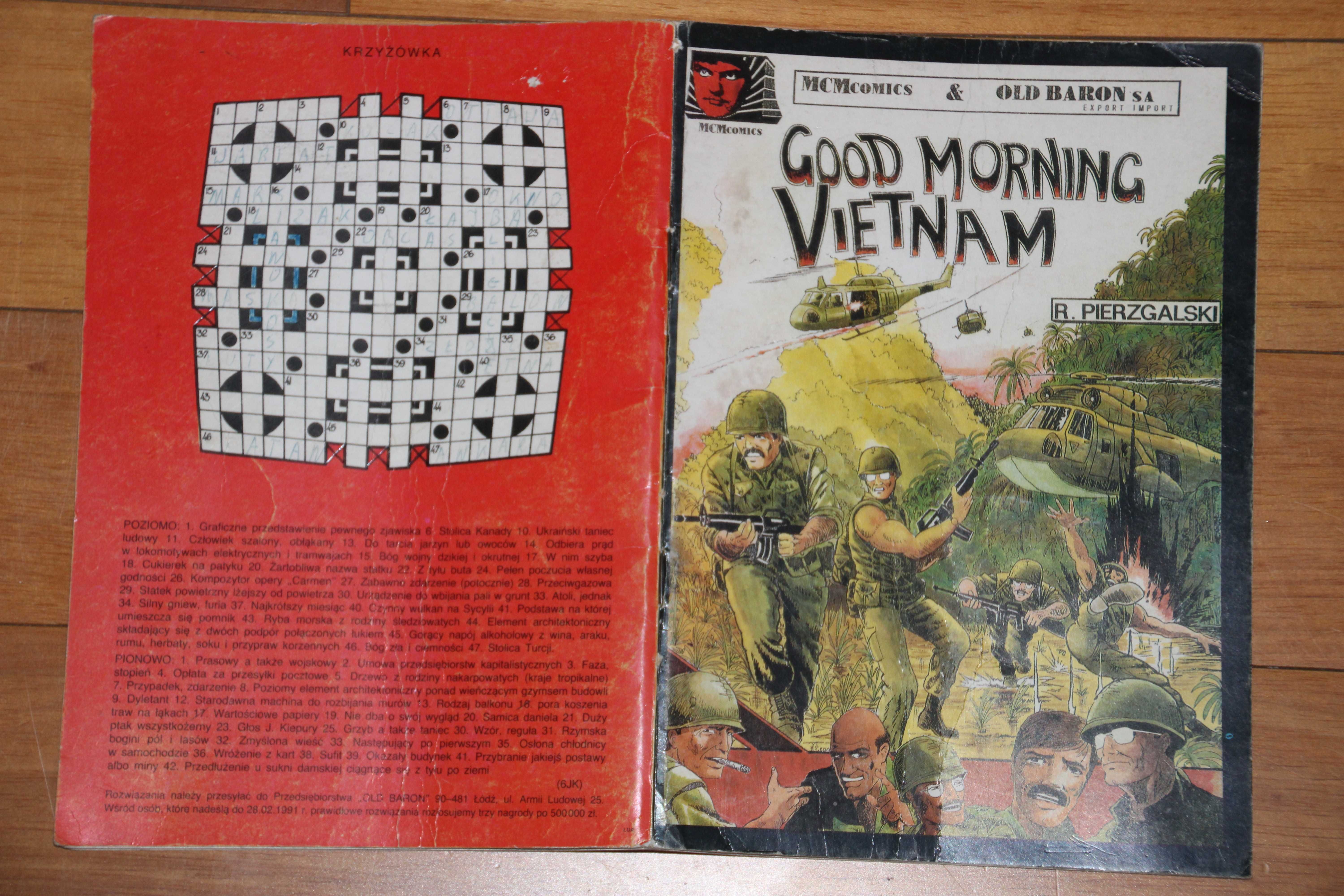 Good Morning Vietnam, polski komiks z 1991 r. Roman Pierzgalski