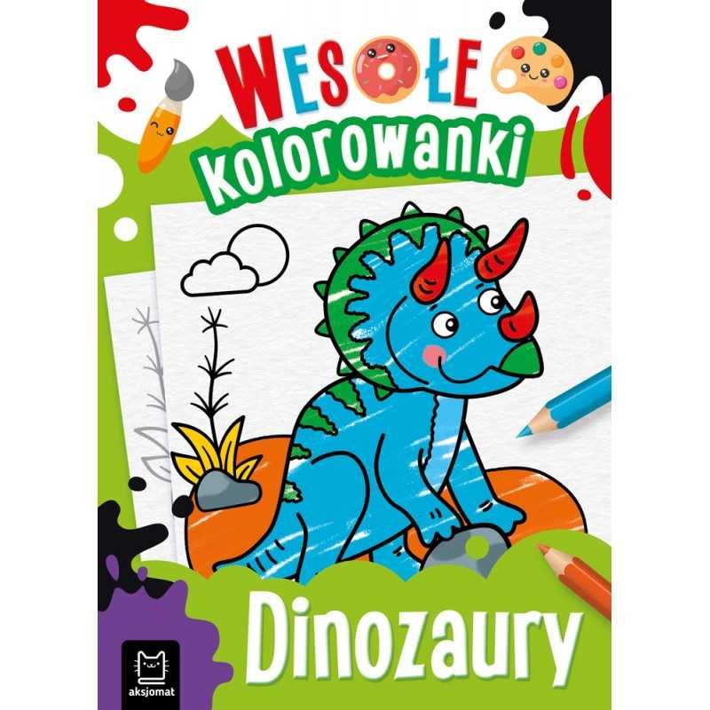 AKSJOMAT DINOZAURY wesołe kolorowanki 4+