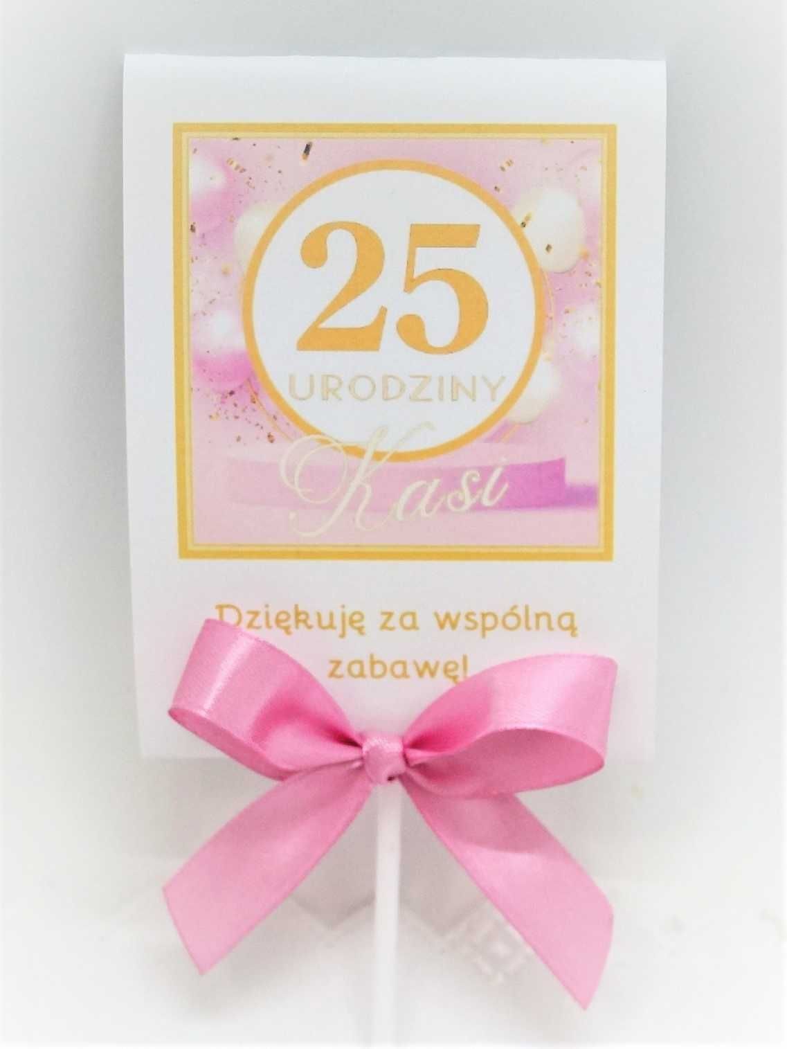 Lizaki jako podziękowanie dla gości z okazji urodzin 40