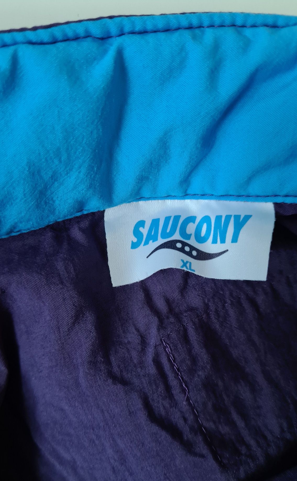 Saucony damska bluza kurtka kangurka XL sportowa Vintage Retro anorak