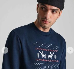 bluza świąteczna z norweskim wzorem unisex S sinsay Boże narodzenie